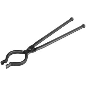 VEVOR Blacksmith Tongs, 18' V-Bit Bolt Tongs, Carbon Steel Forge Tongs with A3 Steel Rivets, for Long, Irregular, and Nail-shaped Forgings